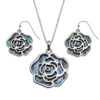 Rose Pendant / Earring Set Rose Pendant / Earring Set