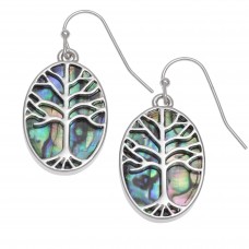 Oval Tree of Life Hook Earrings Oval Tree of Life Hook Earrings