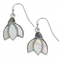 Snowdrop Flower Hook Earrings Snowdrop Flower Hook Earrings