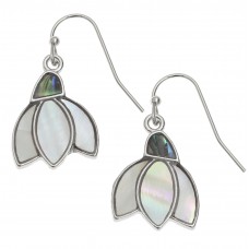Snowdrop Flower Hook Earrings Snowdrop Flower Hook Earrings