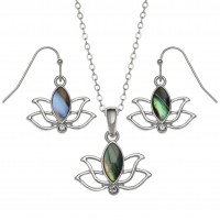 Lotus Flower Pendant / Earring Set Lotus Flower Pendant / Earring Set