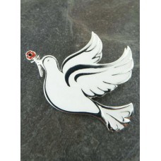 Dove Brooch with Poppy Dove Brooch with Poppy