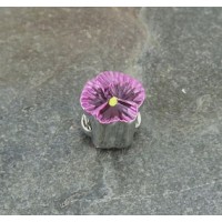 Pink Pansy Charm