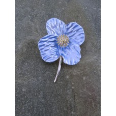 Blue Poppy Flower Brooch Blue Poppy Flower Brooch