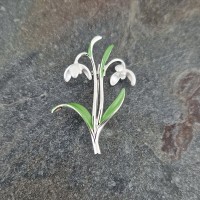 Snowdrop Open Flower Brooch Snowdrop Open Flower Brooch