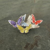 Rainbow Multi Butterfly Brooch Rainbow Multi Butterfly Brooch