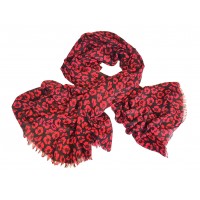 Small Black/Red Poppies Scarf